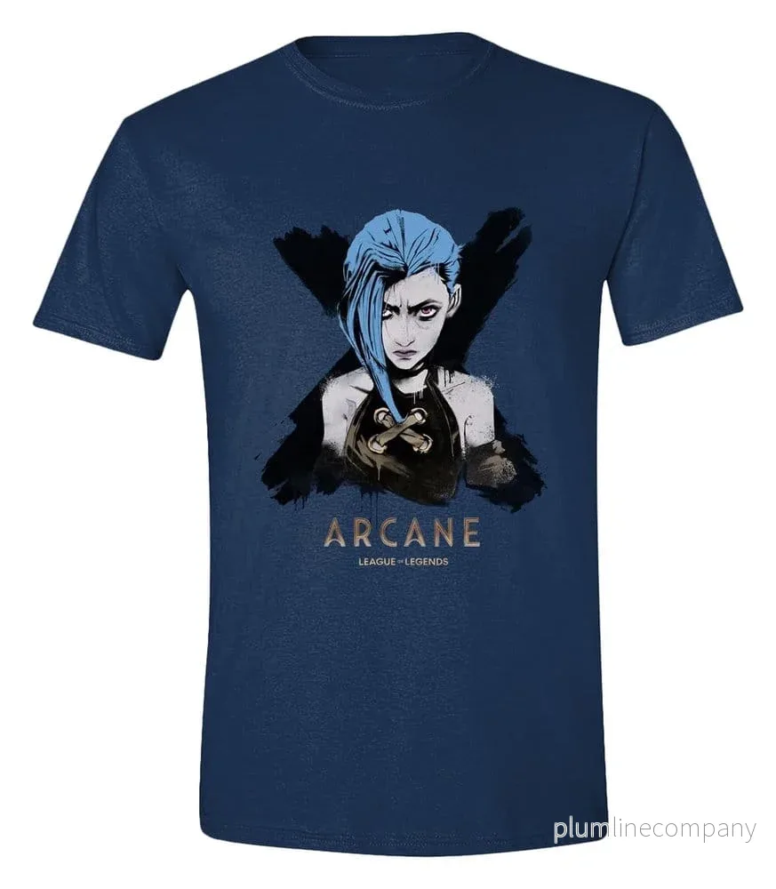 Arcane T-Shirt Jinx Portrait Arcane T-Shirt Jinx Portrait