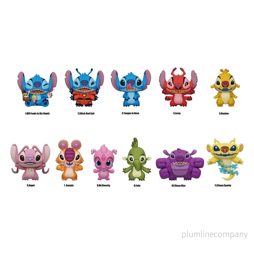 Lilo & Stitch PVC Bag Clips Serie 5 Display (24) - Bild 2