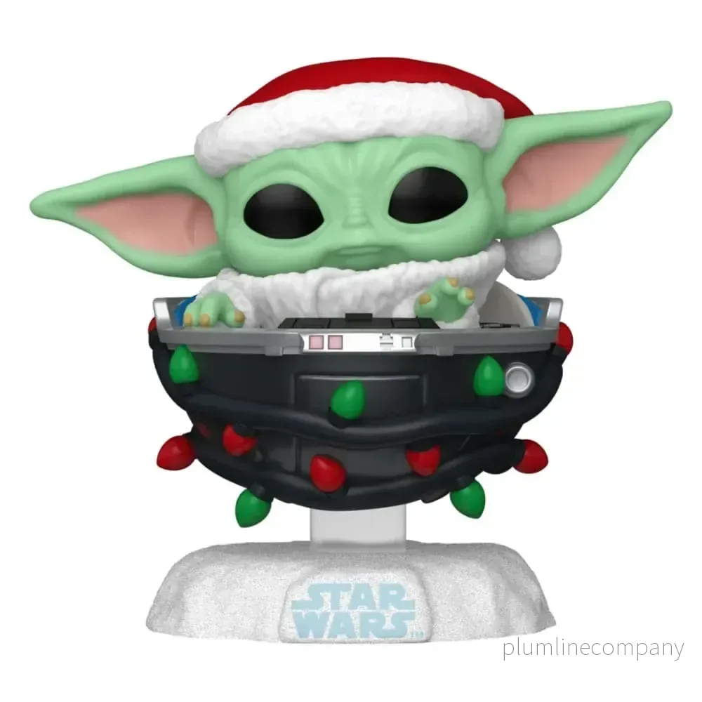 Star Wars: Mandalorian POP! Vinyl Figur Holiday Grogu Pram 9 cm Star Wars: Mandalorian POP! Vinyl Figur Holiday Grogu Pram 9 cm