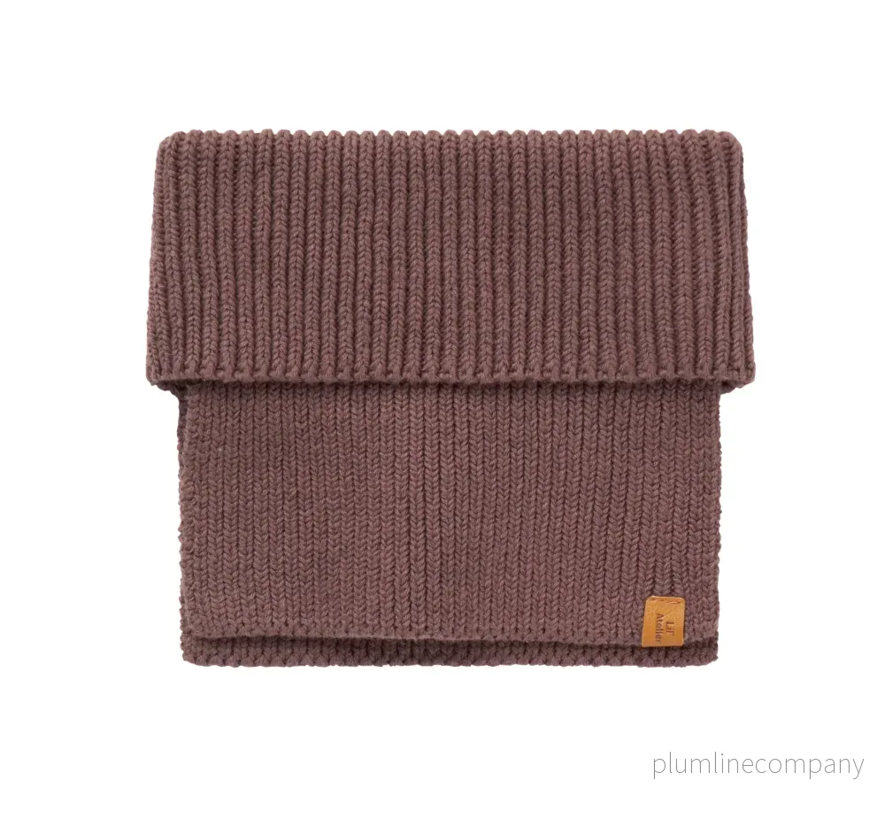 STICKAT TUBHALSDUK - NMFNALU KNIT TUBE LIL - Peppercorn