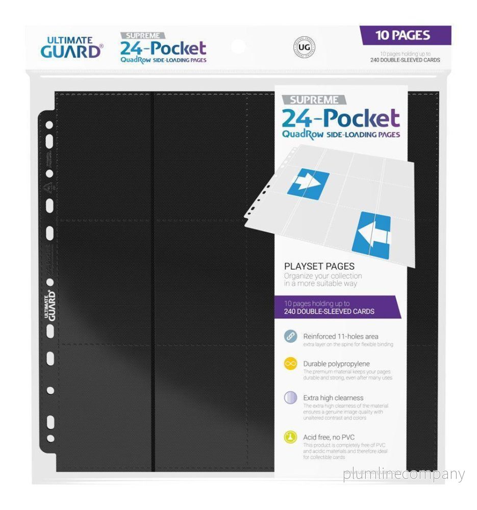 Ultimate Guard 24-Pocket QuadRow Sidor - Svart - Bild 2