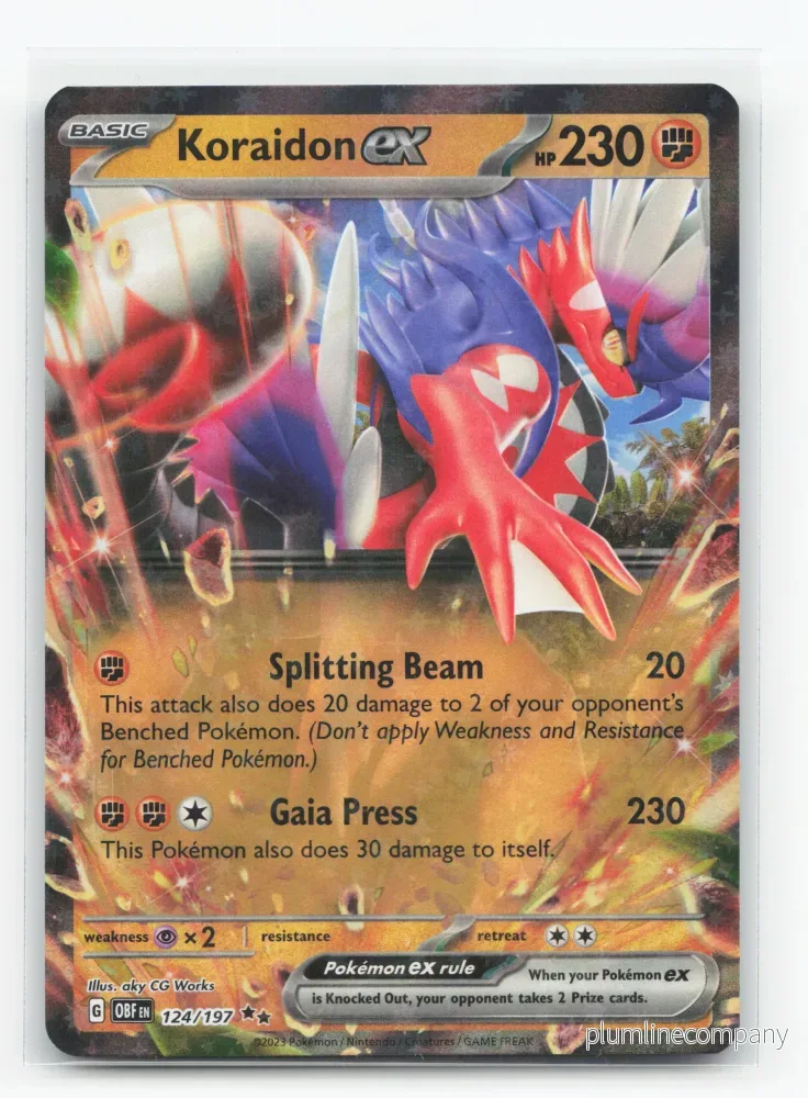 Koraidon ex 124/197 – Obsidian Flames Koraidon ex 124/197 – Obsidian Flames