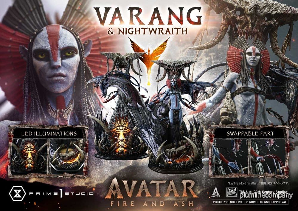 Avatar: Fire and Ash (Film) Real Elite Masterline Series staty 1/4 Varang & Nightwraith Avatar Legacy Collection 96 cm - Bild 3