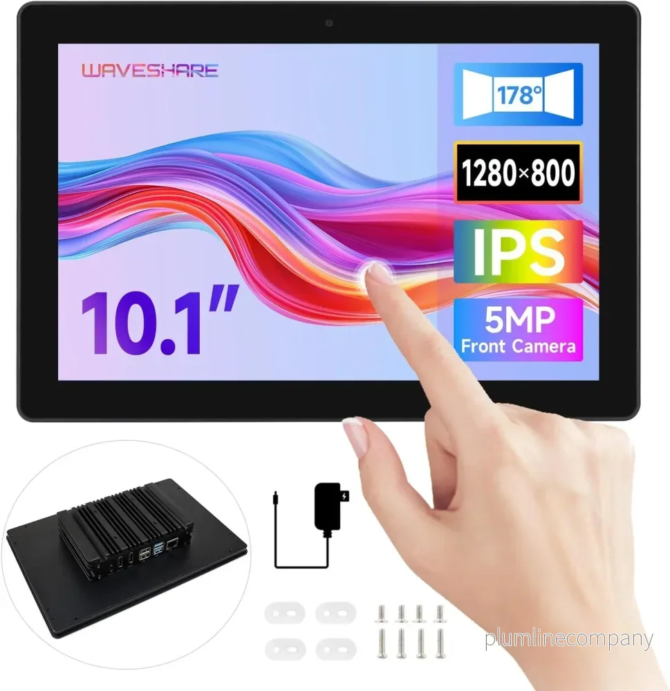Waveshare industriell HMI allt-i-ett 10,1″ pekskärm, kompatibel med Raspberry Pi 4 (ingår), stöd för dubbel 4K HDMI-utgång Waveshare industriell HMI allt-i-ett 10,1″ pekskärm, kompatibel med Raspberry Pi 4 (ingår), stöd för dubbel 4K HDMI-utgång