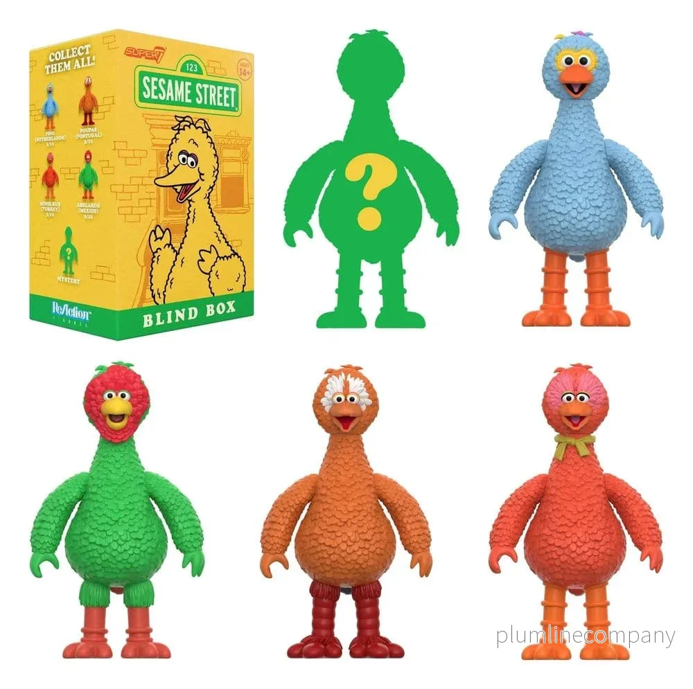 Sesame Street (Stora Fåglar från hela världen) Actionfigur Blind Box Våg 5 Display (12) - Bild 3