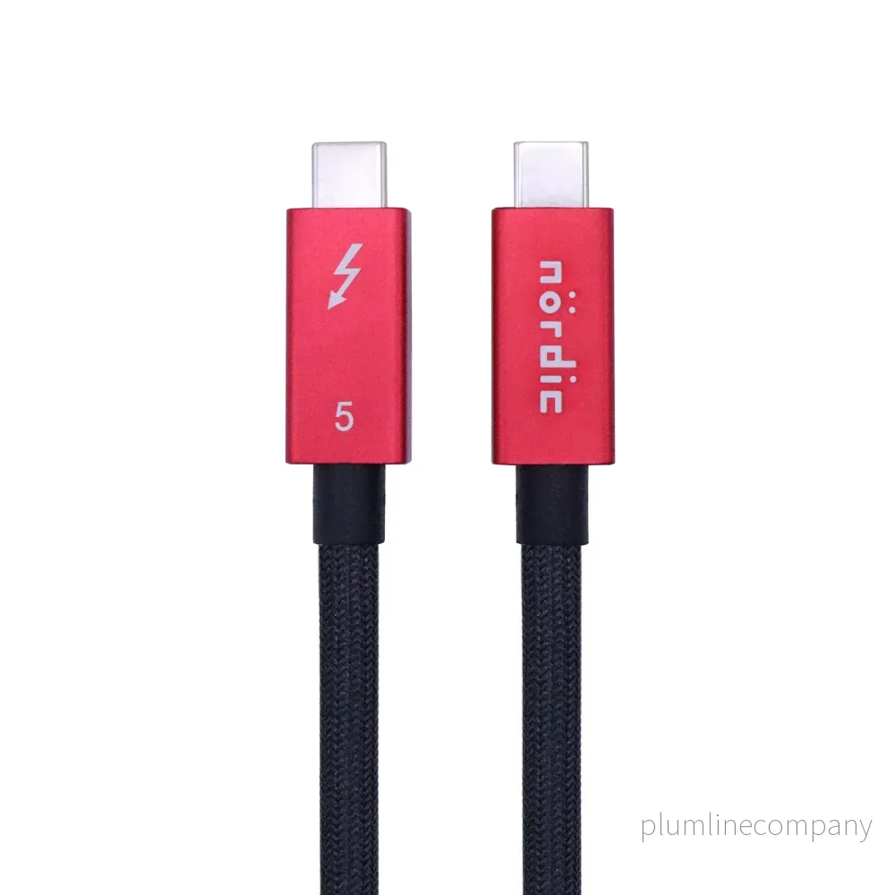 NÖRDIC 2m Thunderbolt 5 kabel 80Gbps dataöverföring 240W laddning 120Gbps bandbredd 16K60Hz 8K60Hz 4K540Hz NÖRDIC 2m Thunderbolt 5 kabel 80Gbps dataöverföring 240W laddning 120Gbps bandbredd 16K60Hz 8K60Hz 4K540Hz
