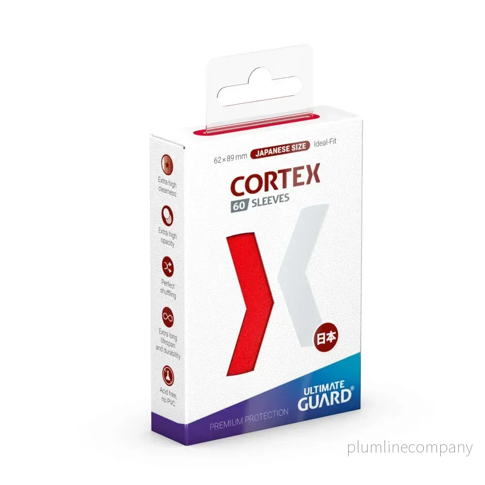 Ultimate Guard Cortex Sleeves Japansk Storlek (60) - Röd
