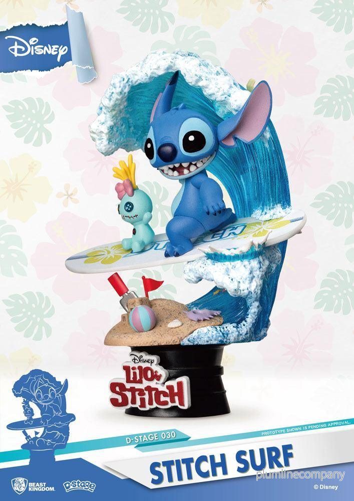 Disney Summer Series D-Stage PVC Diorama Stitch Surf 15 cm - Bild 3
