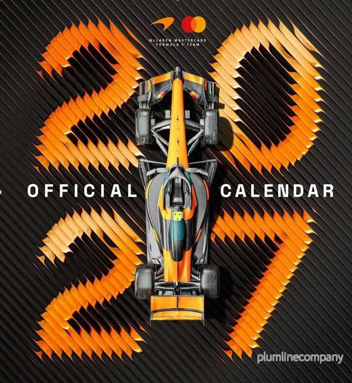 McLaren Mastercard Formula 1 Team officiell kalender 2027, 30 x 30 cm