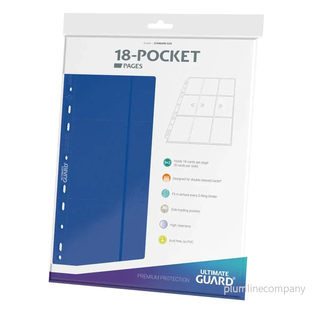 Ultimate Guard 18-Pocket Pages Side-Loading - Blå - Bild 2