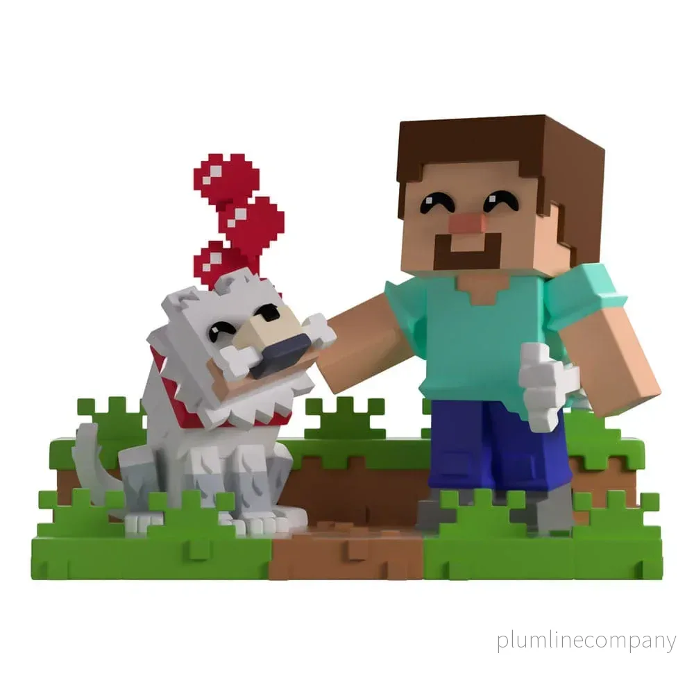 Minecraft Figur Taming a Wolf 10 cm - Bild 2