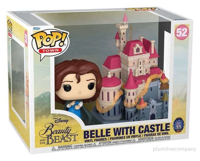 Beauty and the Beast POP! Town Vinyl Figures Belle with Castle 9 cm - Bild 2