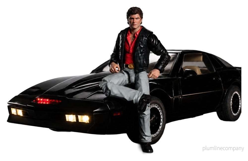 Knight Rider actionfigur 1/12 K.I.T.T. med Michael Knight Knight Rider actionfigur 1/12 K.I.T.T. med Michael Knight