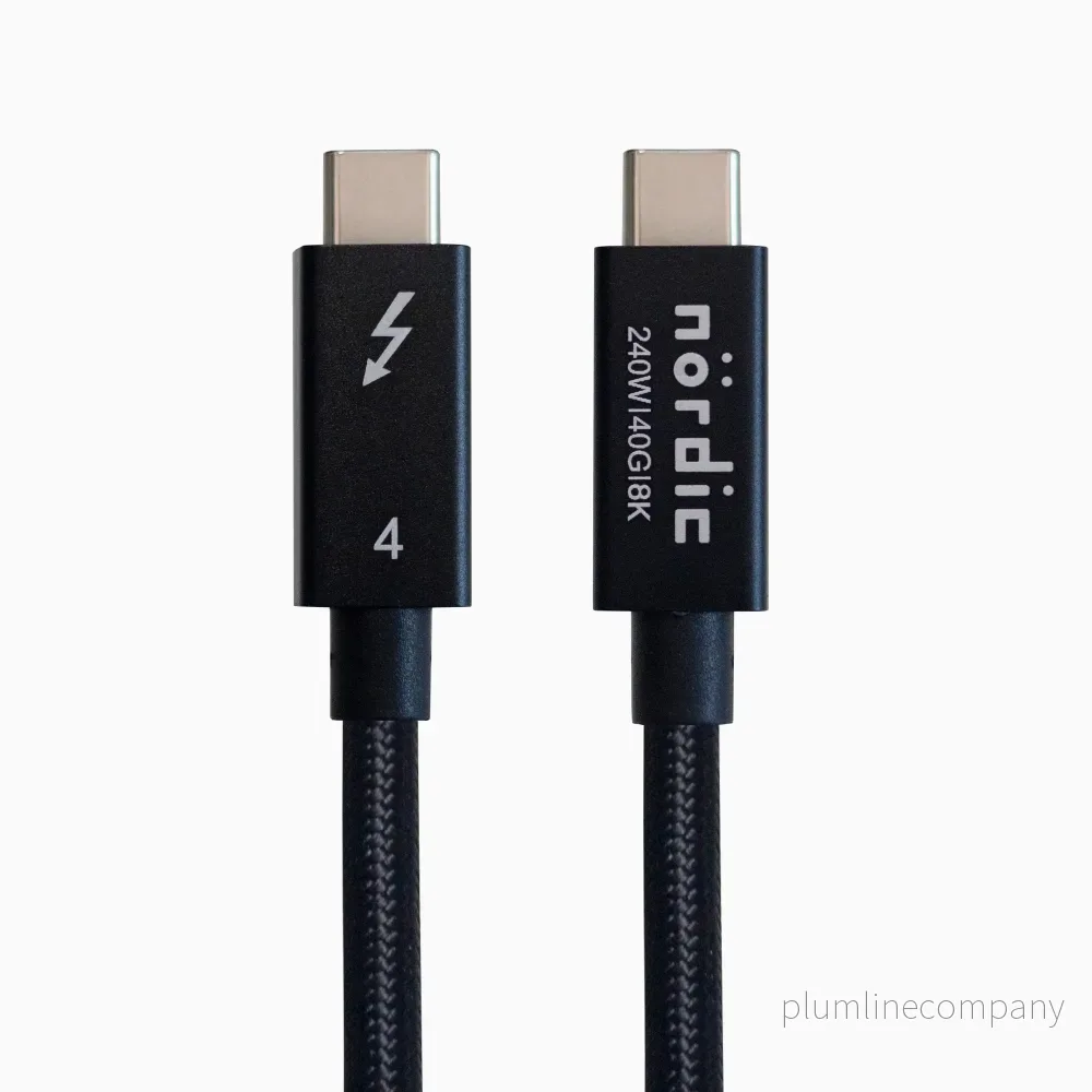 NÖRDIC 3m Thunderbolt 4 USB-C kabel 40Gbps 240W laddning 8K video kompatibel med USB 4 och Thunderbolt 3 NÖRDIC 3m Thunderbolt 4 USB-C kabel 40Gbps 240W laddning 8K video kompatibel med USB 4 och Thunderbolt 3