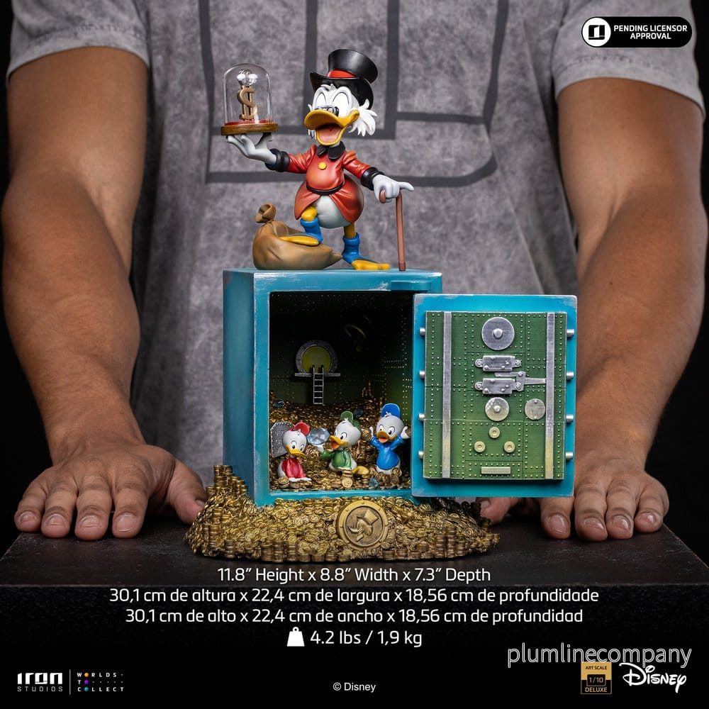 Duck Tales Art Scale-figur 1/10 Farbror Joakim och brorsönerna 30 cm - Bild 2