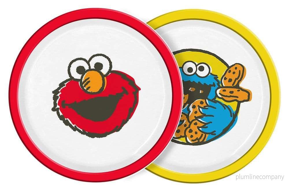 Sesame Street tallrikar Vintage Kids 2-pack 22 cm Sesame Street tallrikar Vintage Kids 2-pack 22 cm