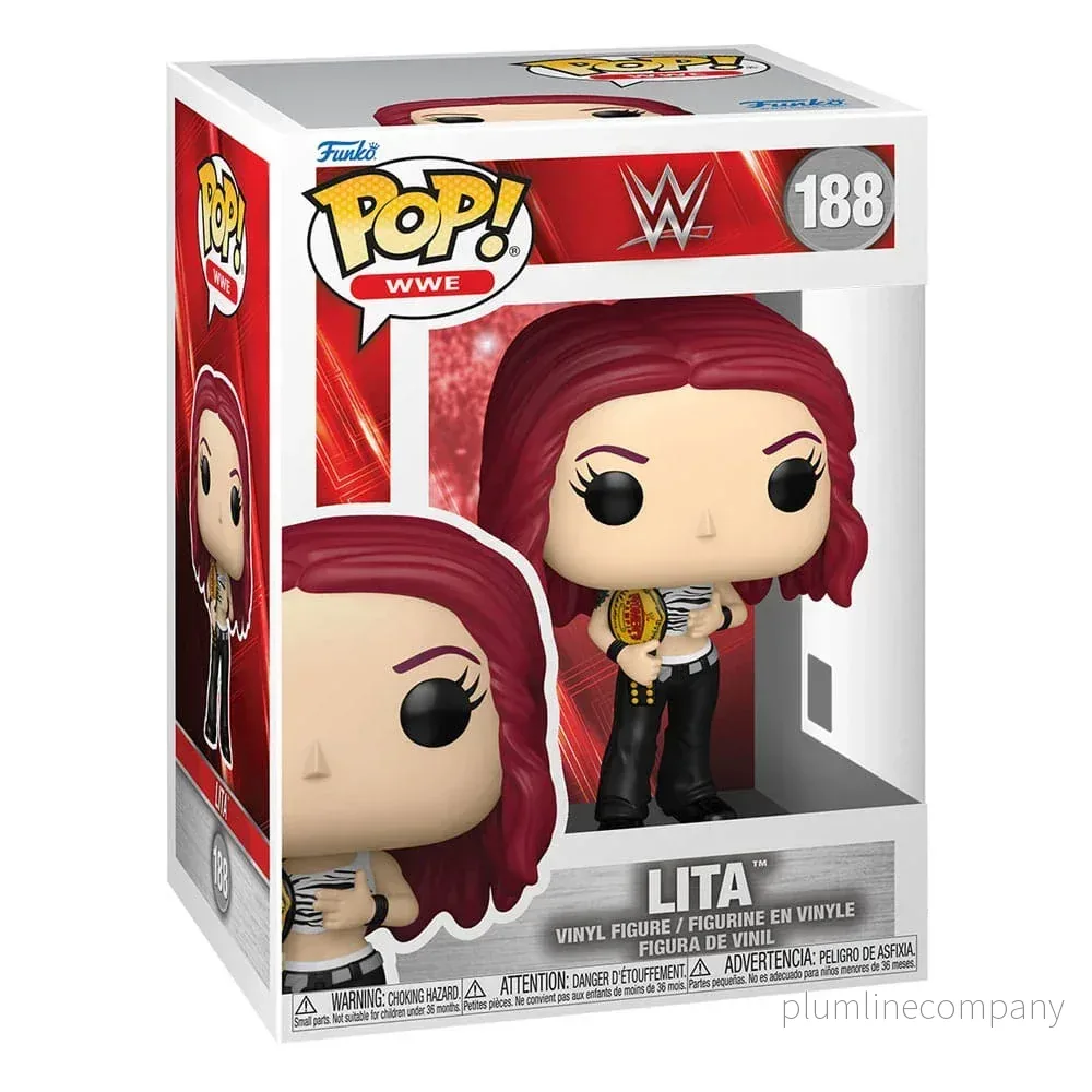 WWE POP! Figur Lita med Mästarbälte 9 cm - Bild 3