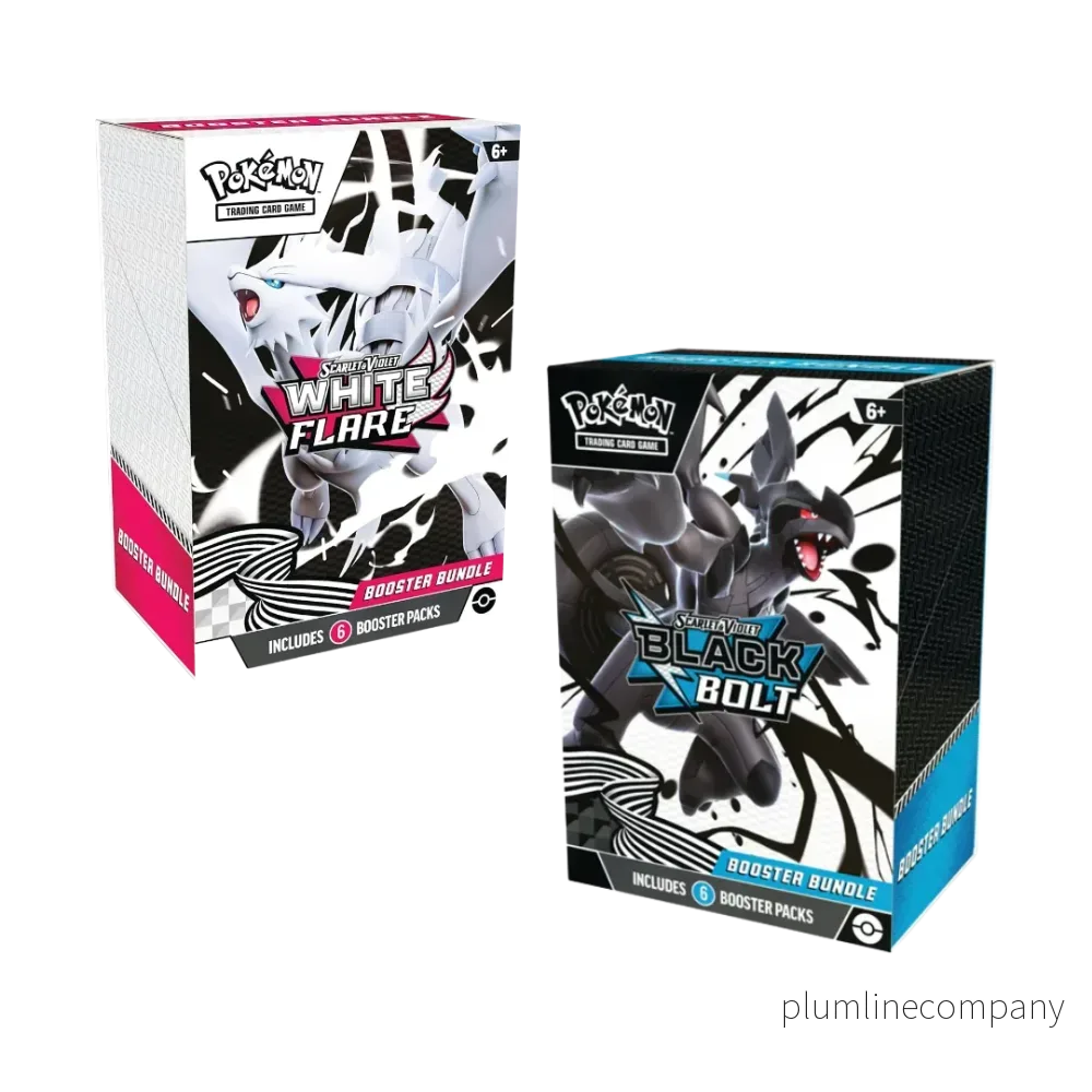 Pokémon Scarlet & Violet: Black Bolt | White Flare Booster Bundle Pokémon Scarlet & Violet: Black Bolt | White Flare Booster Bundle