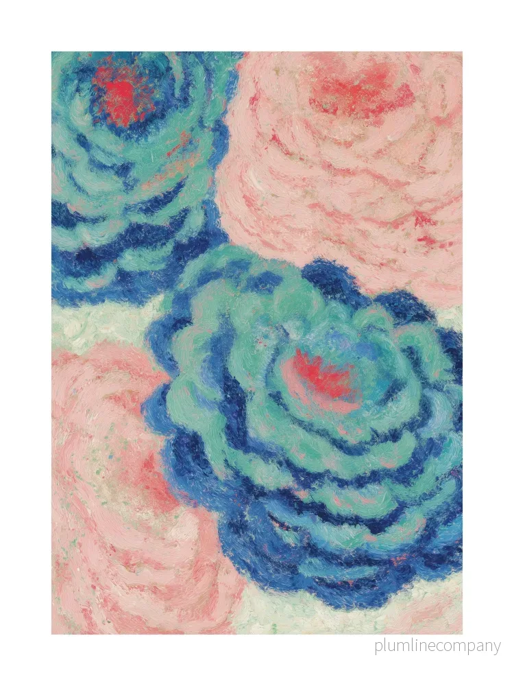 Blue Garden Bloom Poster Blue Garden Bloom Poster