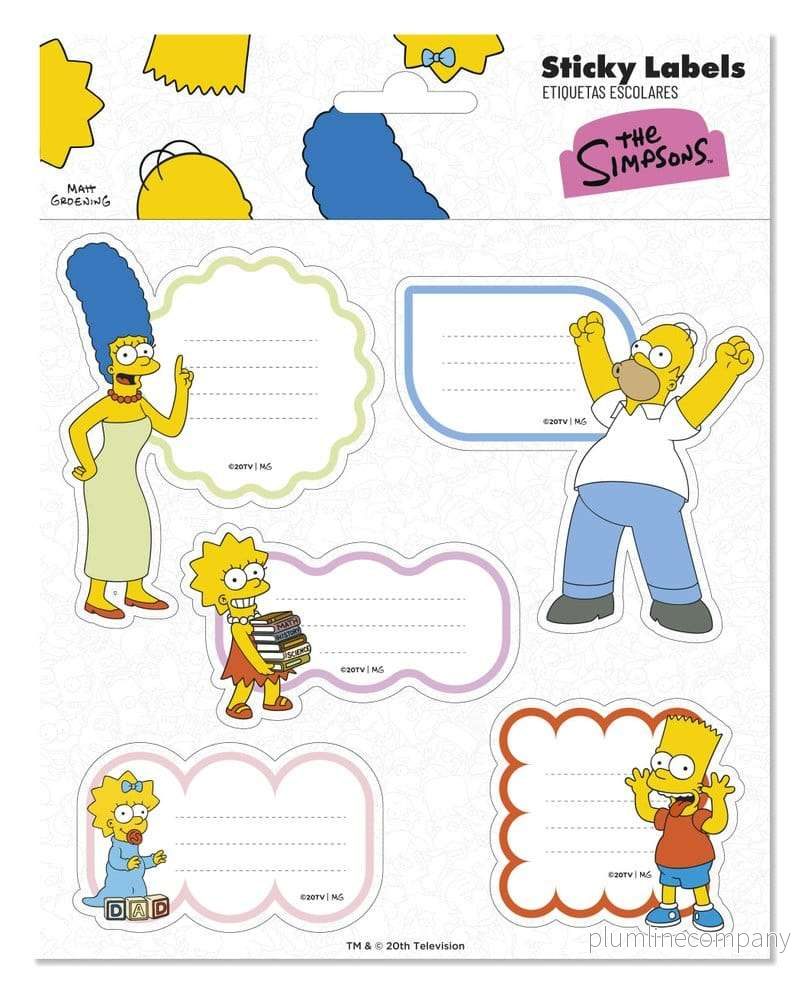 The Simpsons Premium självhäftande etiketter (10-pack) The Simpsons Premium självhäftande etiketter (10-pack)