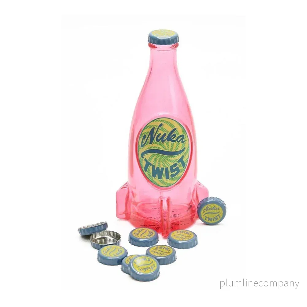 Fallout Bottle Series Replica Glass Bottle & Cap Nuka Twist Fallout Bottle Series Replica Glass Bottle & Cap Nuka Twist