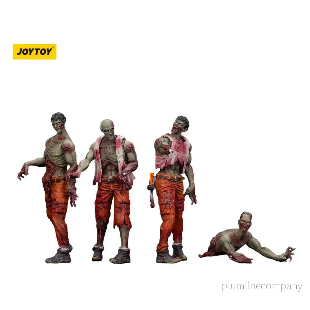 Zombie Dark Source Action Figurr 4-Pack Mechanic Team 8 cm Zombie Dark Source Action Figurr 4-Pack Mechanic Team 8 cm