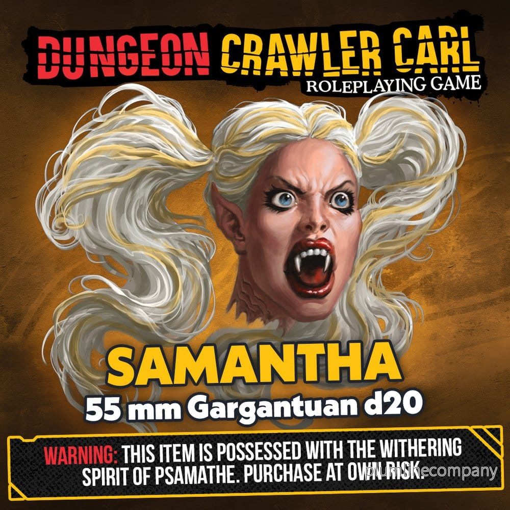 Dungeon Crawler Carl Tärning d20 Samantha 5,5 cm Dungeon Crawler Carl Tärning d20 Samantha 5,5 cm