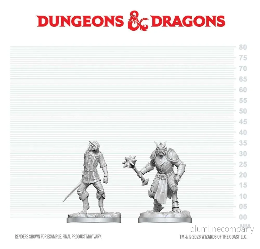 Dungeons & Dragons Nolzur's Marvelous Miniatures Omålade Minifigurer Dragonborn Paladin och Dragonborn Squire, 14 cm - Bild 2