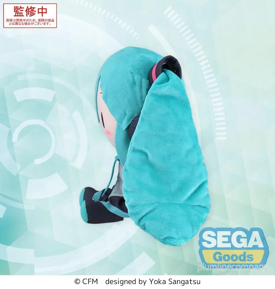 Character Vocal Series 01: Hatsune Miku stort mjukt gosedjur i fuwa petit-stil, 27 cm - Bild 2