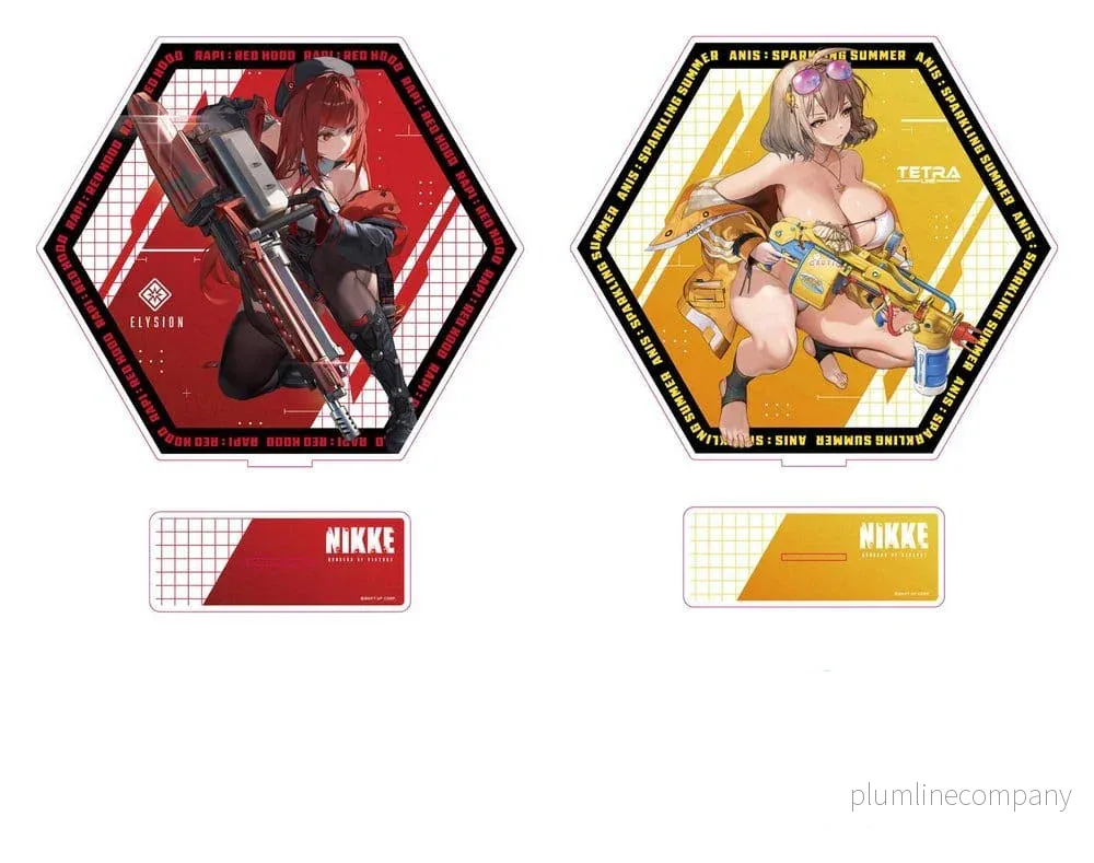 Segrens gudinna: Nikke Akryl Ställ PtZ Dubbel-Sidig Rapi: Röd Kappa/ Anis: Glittrande Sommar 25 cm Segrens gudinna: Nikke Akryl Ställ PtZ Dubbel-Sidig Rapi: Röd Kappa/ Anis: Glittrande Sommar 25 cm