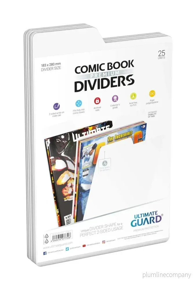 Ultimate Guard Comic Book Dividers (25) - Vit - Bild 2