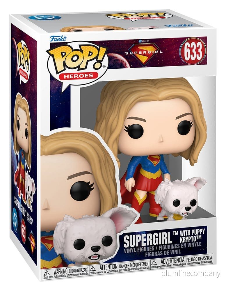 Supergirl (2026) POP! Heroes Figur Supergirl med Valpen Krypto 9 cm - Bild 3