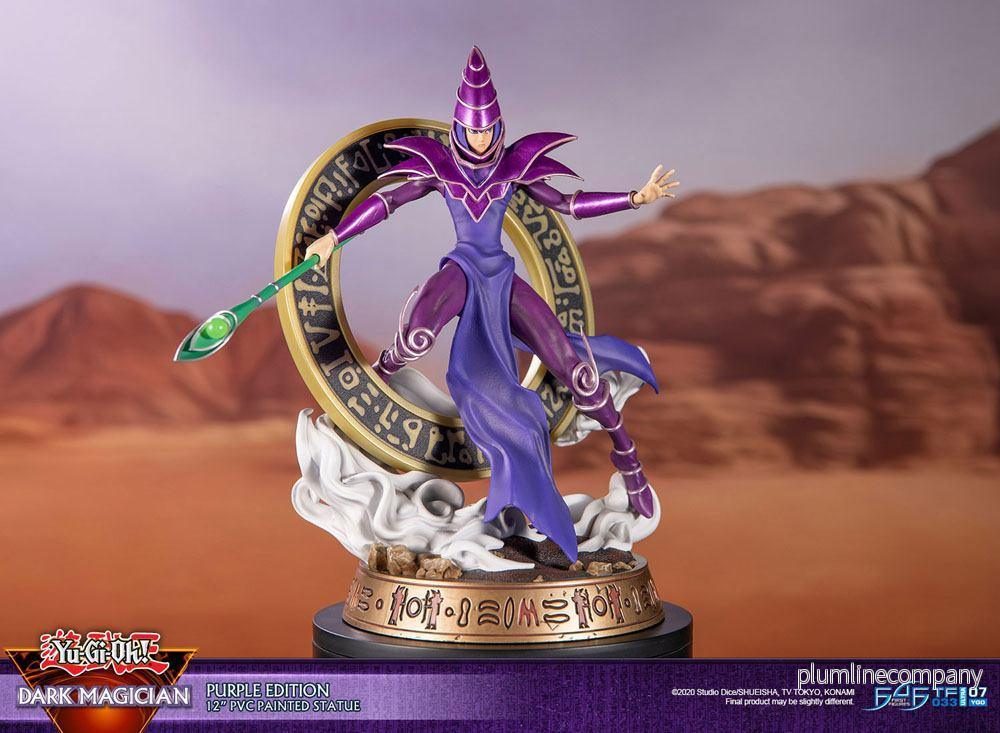 Yu-Gi-Oh! PVC Figur Dark Magician Purple Version 29 cm - Bild 3