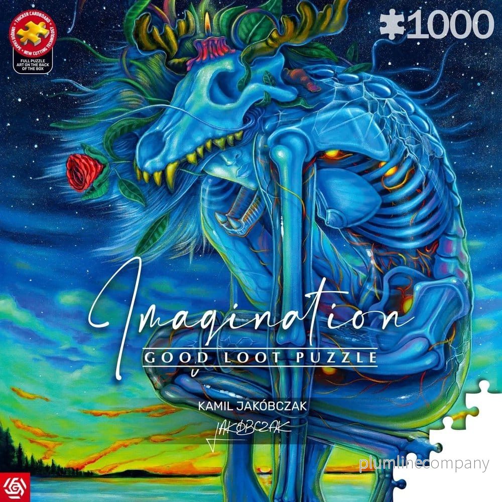 Imagination Series Puzzle Kamil Jakóbczak Bialy Wilk (1000 bitar) - Bild 3
