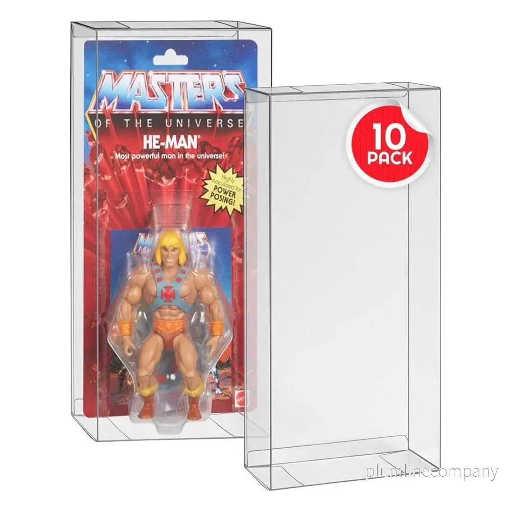 PET Protectors 10-Pack för Masters of the Universe Origins Power Posing (Carded) Box Figures PET Protectors 10-Pack för Masters of the Universe Origins Power Posing (Carded) Box Figures