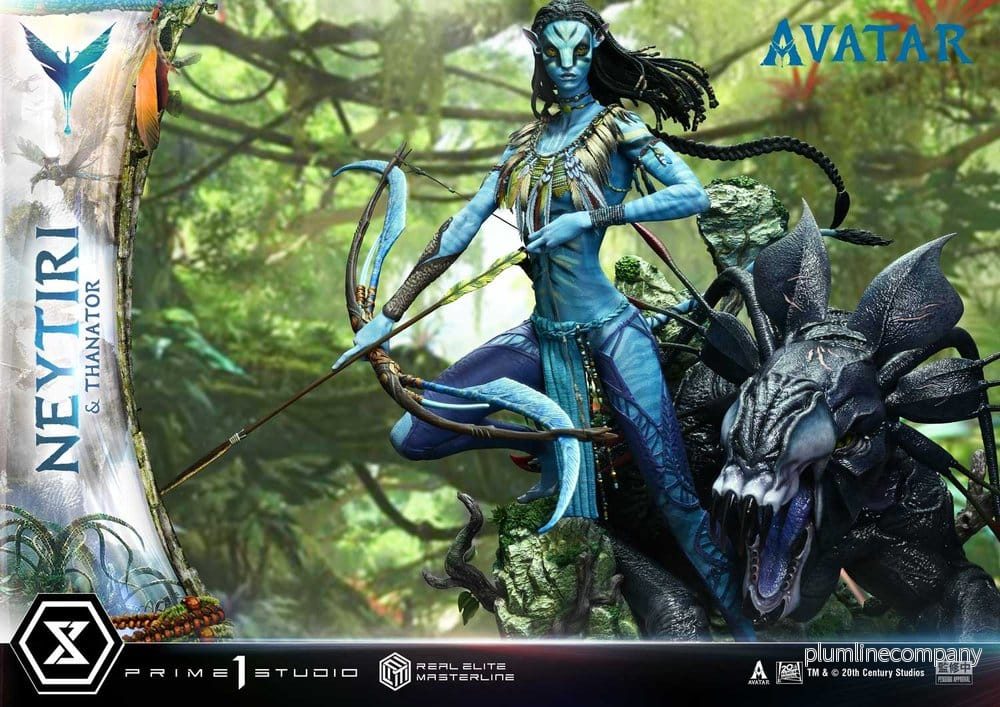 Avatar (Film) Real Elite Masterline Series staty 1/4 Neytiri & Thanator 75 cm - Bild 3