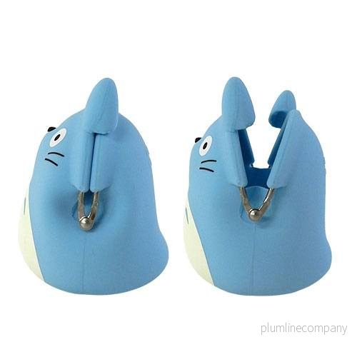 Min granne Totoro mini silikonmyntbörs Totoro blå 9 cm - Bild 3