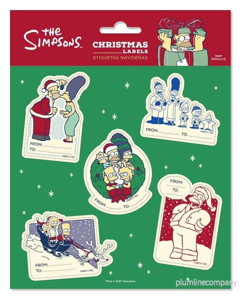 The Simpsons Premium självhäftande juletiketter (10-pack)