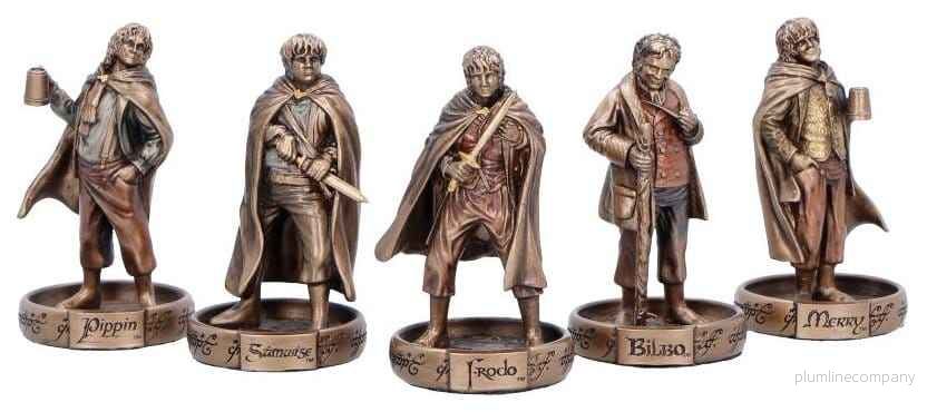 Lord of the Rings Mini Figuriner – Hobbits från Fylke, 7 cm