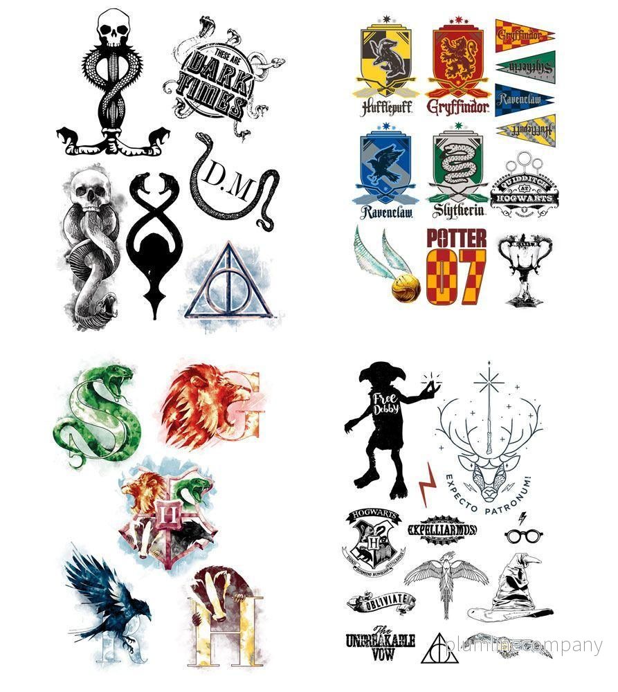Harry Potter Temporära Tatueringar Set Harry Potter Temporära Tatueringar Set