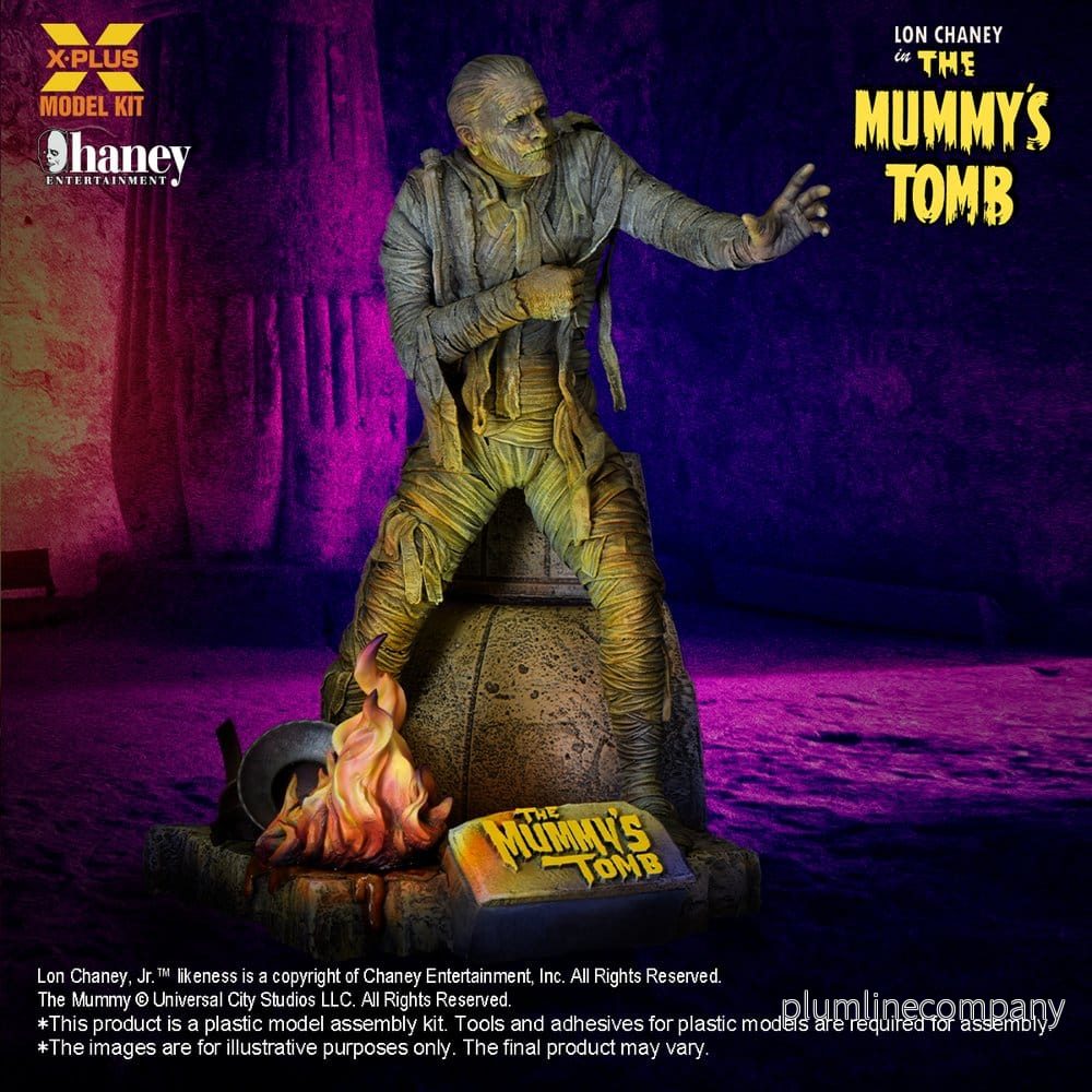 Universal Monsters Plastmodellbyggsats 1/8 Lon Chaney Jr. som Mumien (Återutgåva) 23 cm - Bild 3