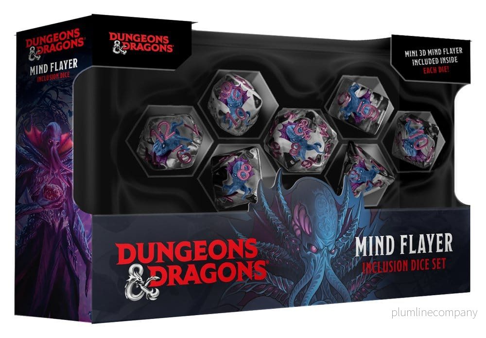 Dungeons & Dragons Monster Set med Hartsinbäddade Tärningar Mind Flayer (7) Dungeons & Dragons Monster Set med Hartsinbäddade Tärningar Mind Flayer (7)