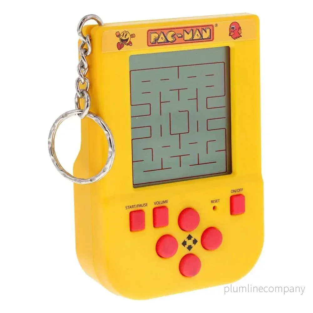 Pac-Man Mini Retro Handheld Videospel Nyckelring