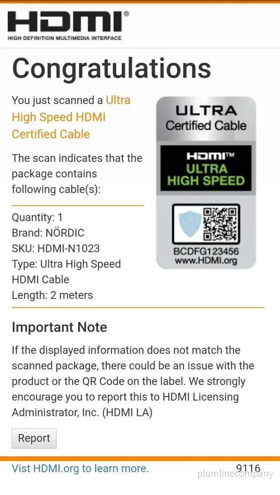 NÖRDIC CERTIFIED CABLES 2m Ultra High Speed HDMI 2.1 8K 60Hz 4K 120Hz 48Gbps Dynamic HDR eARC VRR nylonflätad kabel guldpläterade kontakter - Bild 2