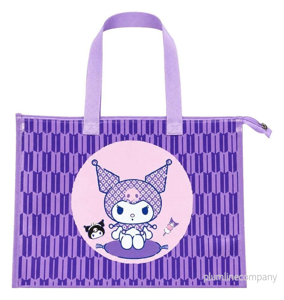 Sanrio PVC-shoppingväska Kuromi Japanese 49 x 36 x 10 cm