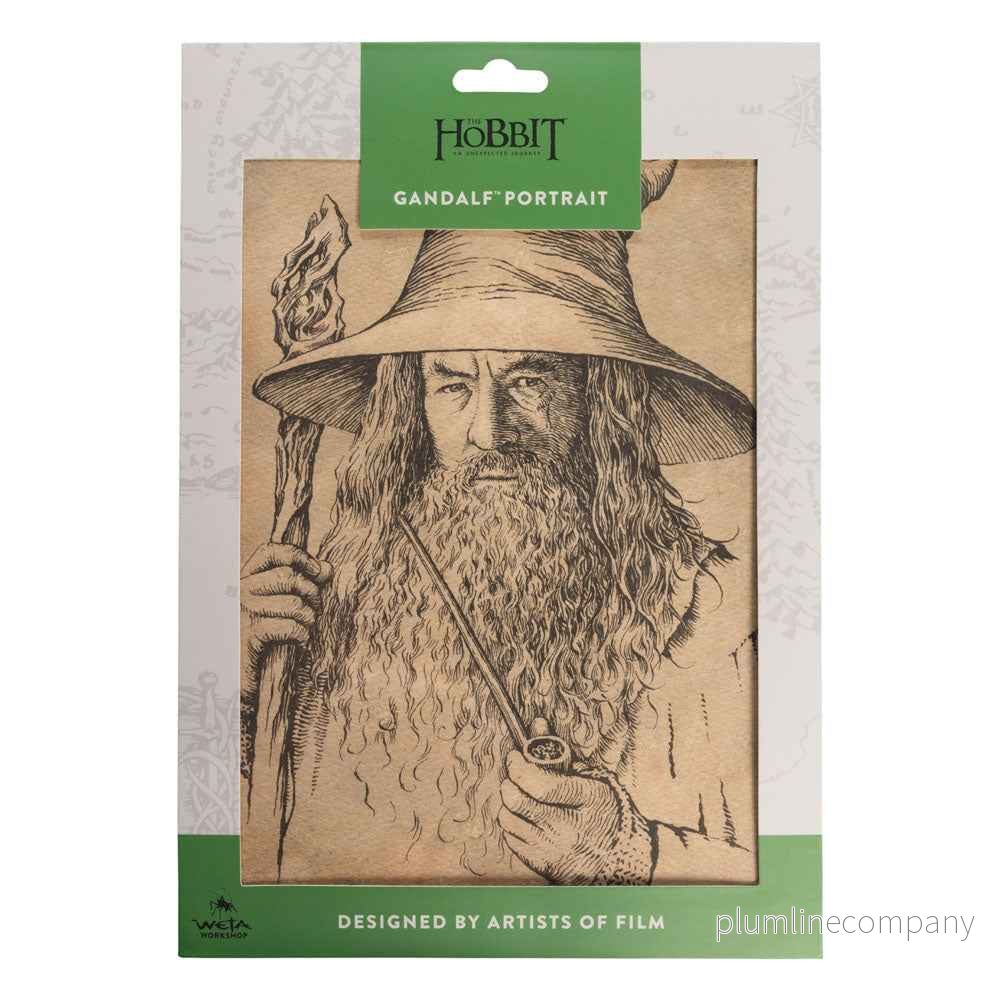 Konsttryck av Bilbo: Porträtt av Gandalf den Grå 21 x 28 cm - Bild 3