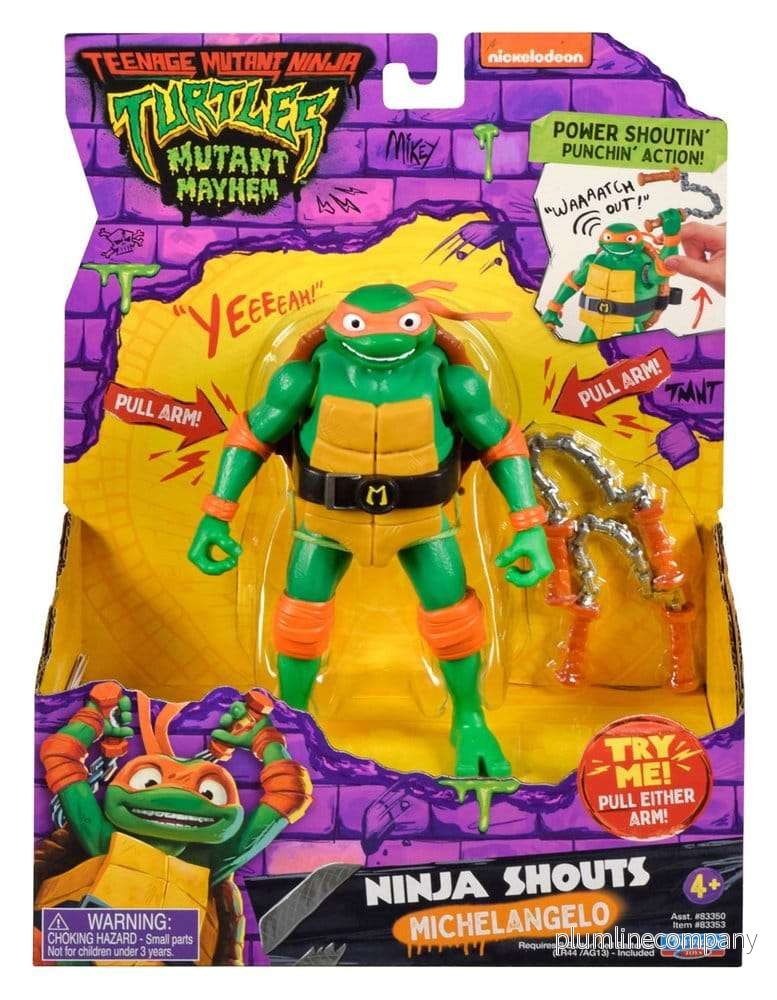 Teenage Mutant Ninja Turtles: Mutant Mayhem Ninja Shouts actionfigur Michelangelo - Bild 2