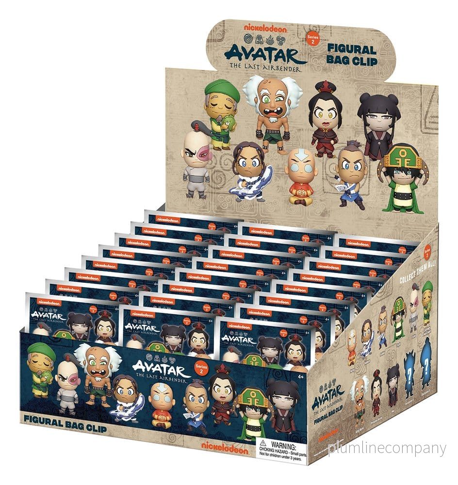 Avatar The Last Airbender 3D PVC Bag Clips Series 2 blind bag-display (24) Avatar The Last Airbender 3D PVC Bag Clips Series 2 blind bag-display (24)