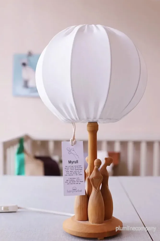 Myrull lampskärm 20 cm till bordslampa Vit - Bild 2