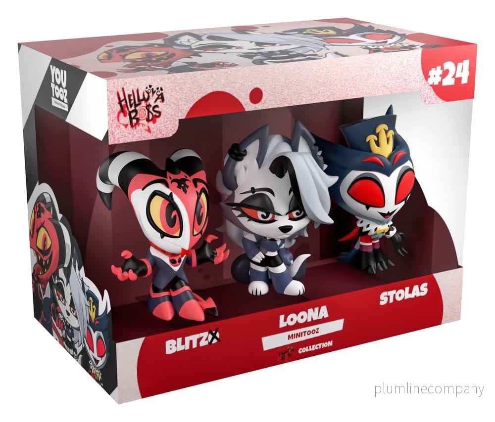 Helluva Boss Mini Tooz Mini Figurer 3-Pack Blitzo, Loona & Stolas - Bild 3
